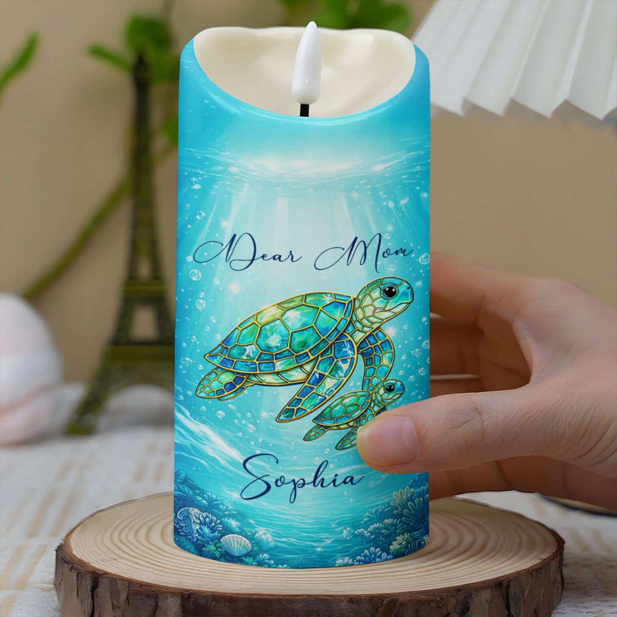 Dear Mom No Matter How Old I Get - Personalized Custom LED Candle