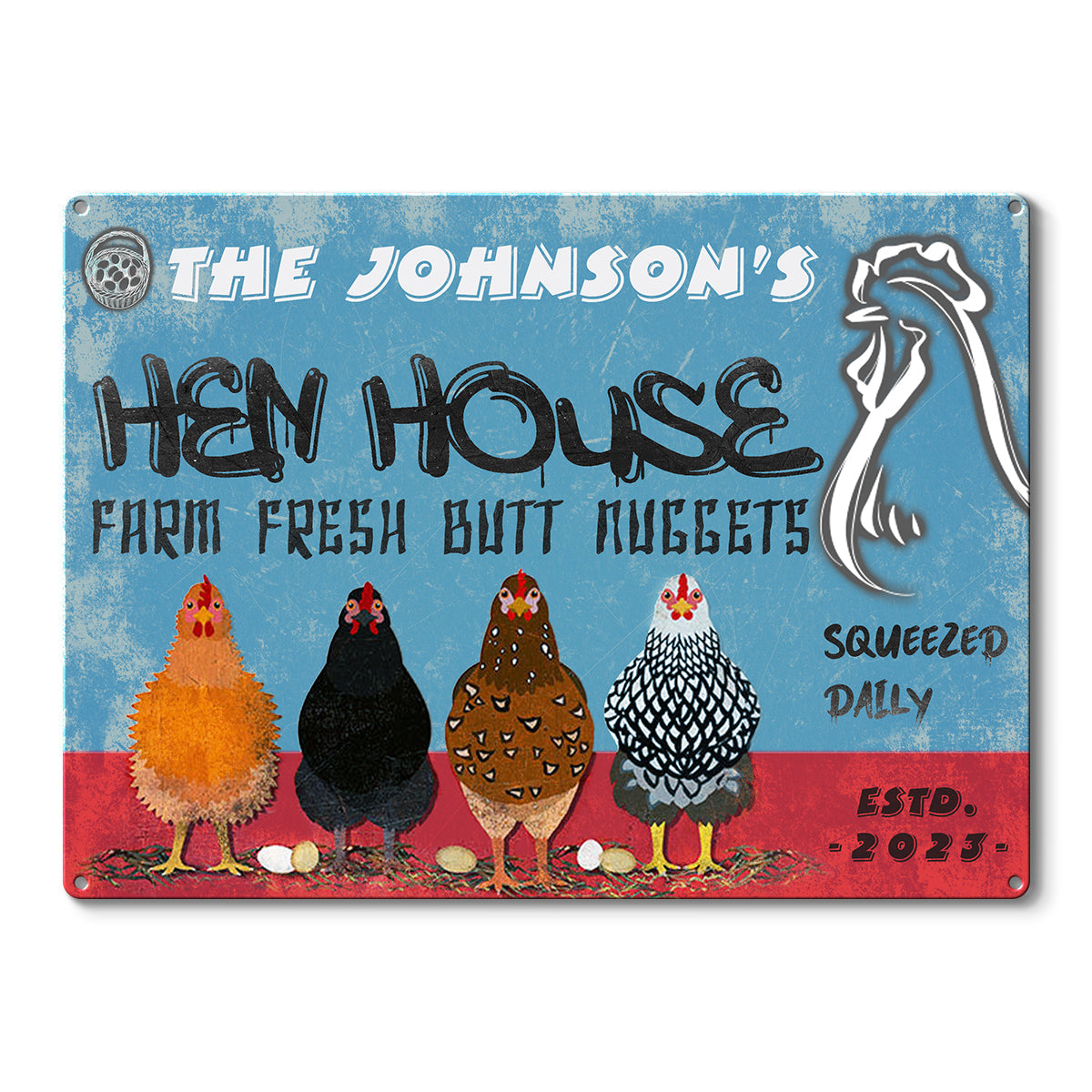 Chicken Hen House - Personalized Customized Classic Metal Signs