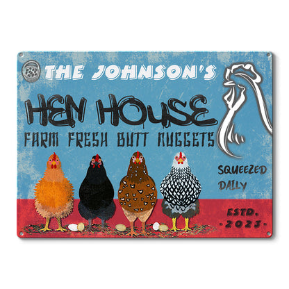 Chicken Hen House - Personalized Customized Classic Metal Signs