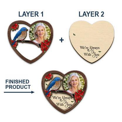 Car Hanger material and size view - Custom Photo Memorial Car Visor Clip