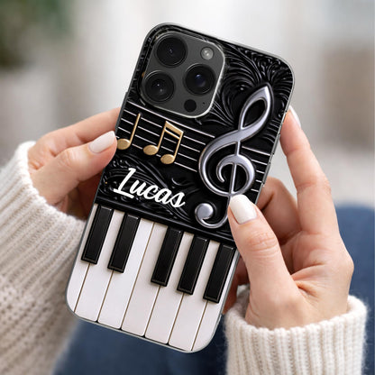 Personalized Music Phone Case personalization view for Son/Grandson