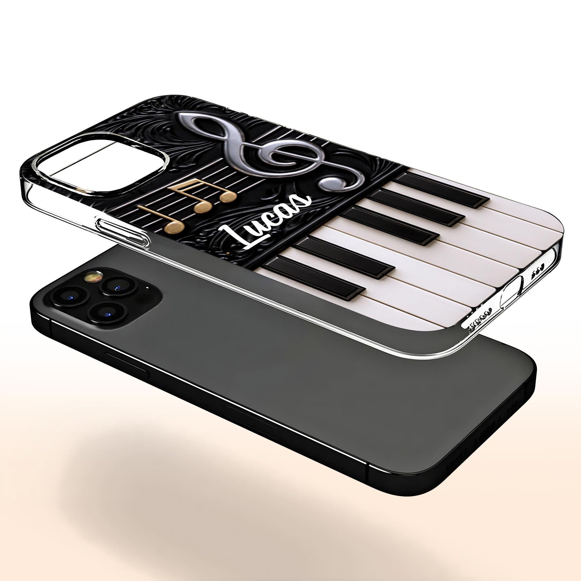 Phone Case material and size view - Personalized Music Phone Case