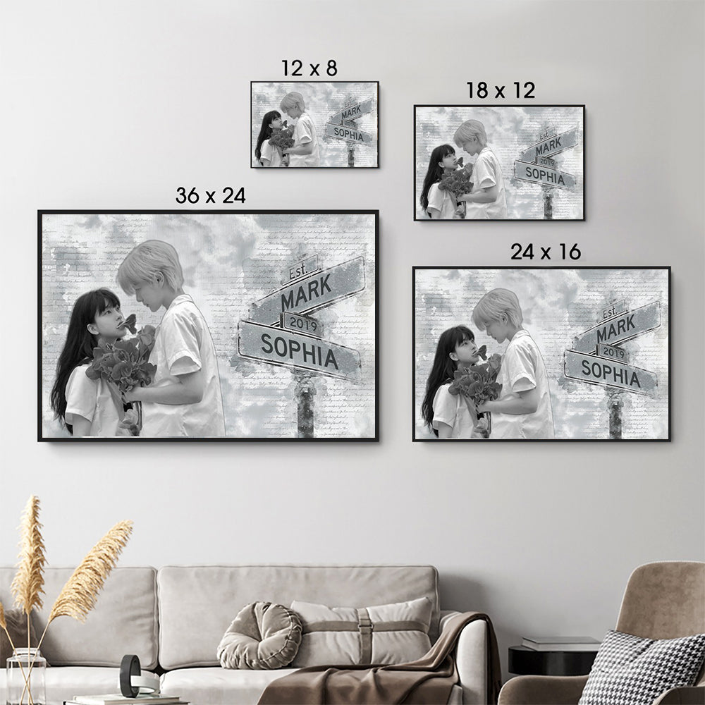 Canvas / Poster gift-ready design for Couples