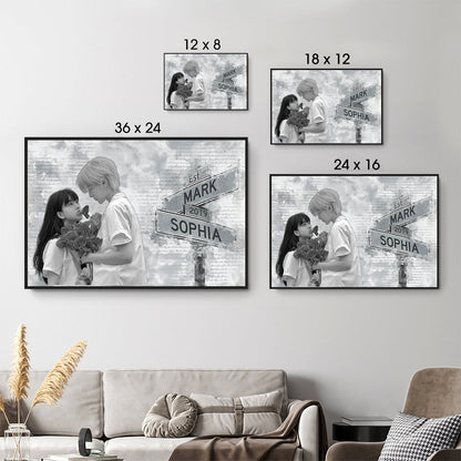 Canvas / Poster gift-ready design for Couples