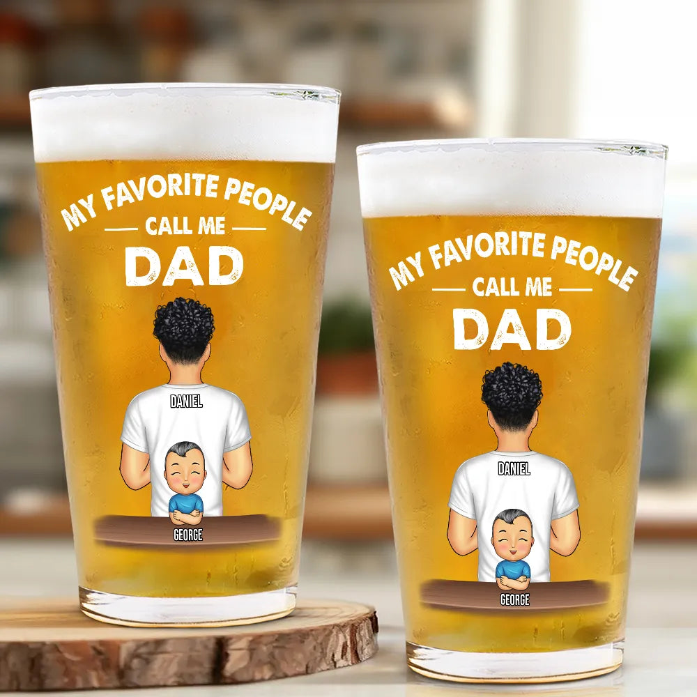 Personalized Pop Pop Beer Glass personalization view for Grandpa