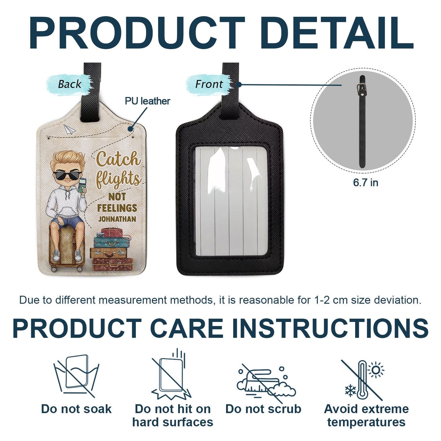 Personalized "On My List" Luggage Tag - Unique Gift for Her & Travelers