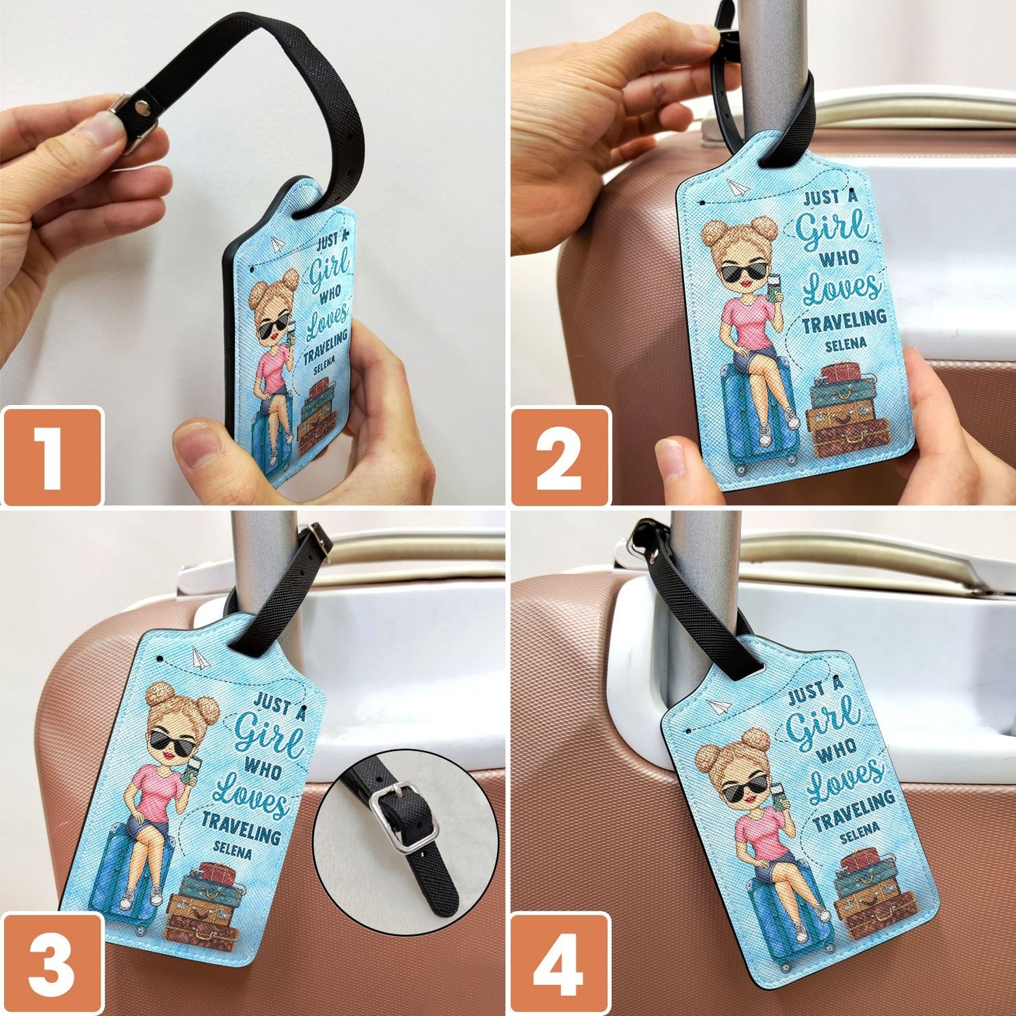 Personalized "On My List" Luggage Tag - Unique Gift for Her & Travelers