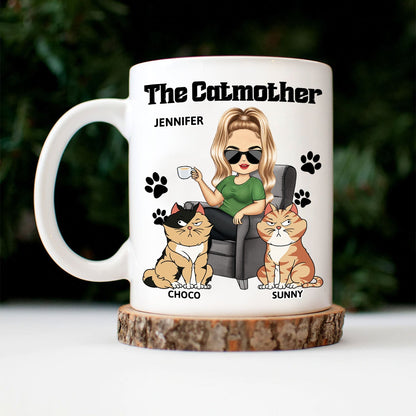 Personalized The Cat Mother Mug - A Birthday Gift for Cat Moms & Lovers