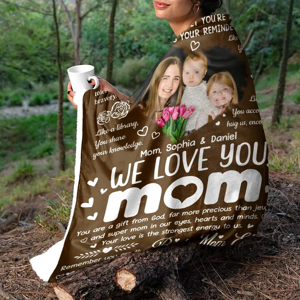 Gift For Mother - Custom Photo Remember You Are The Best Mom Ever - Personalized Fleece Blanket, Sherpa Blanket
