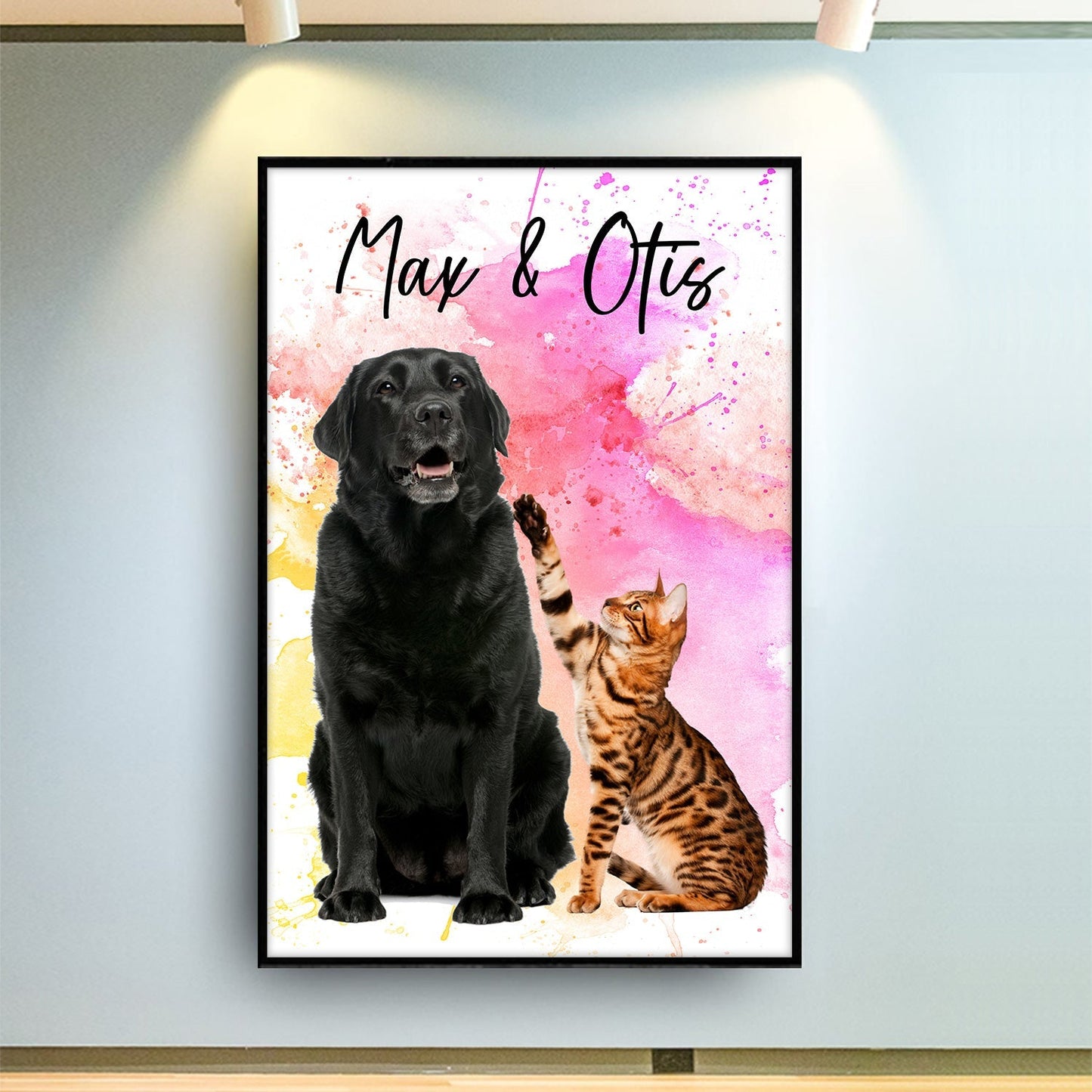Personalized Custom Photo Dog Cat Poster / Canvas - Custom Gift For Pet Lovers