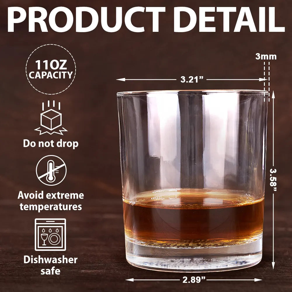 Retirement, Gift For Grandparents, Parents, Gift For Yourself, Gift For Men, Gift For Women, Gifts For Colleagues - Oops I Mean Happy Retirement - Personalized Engraved Whiskey Glass

