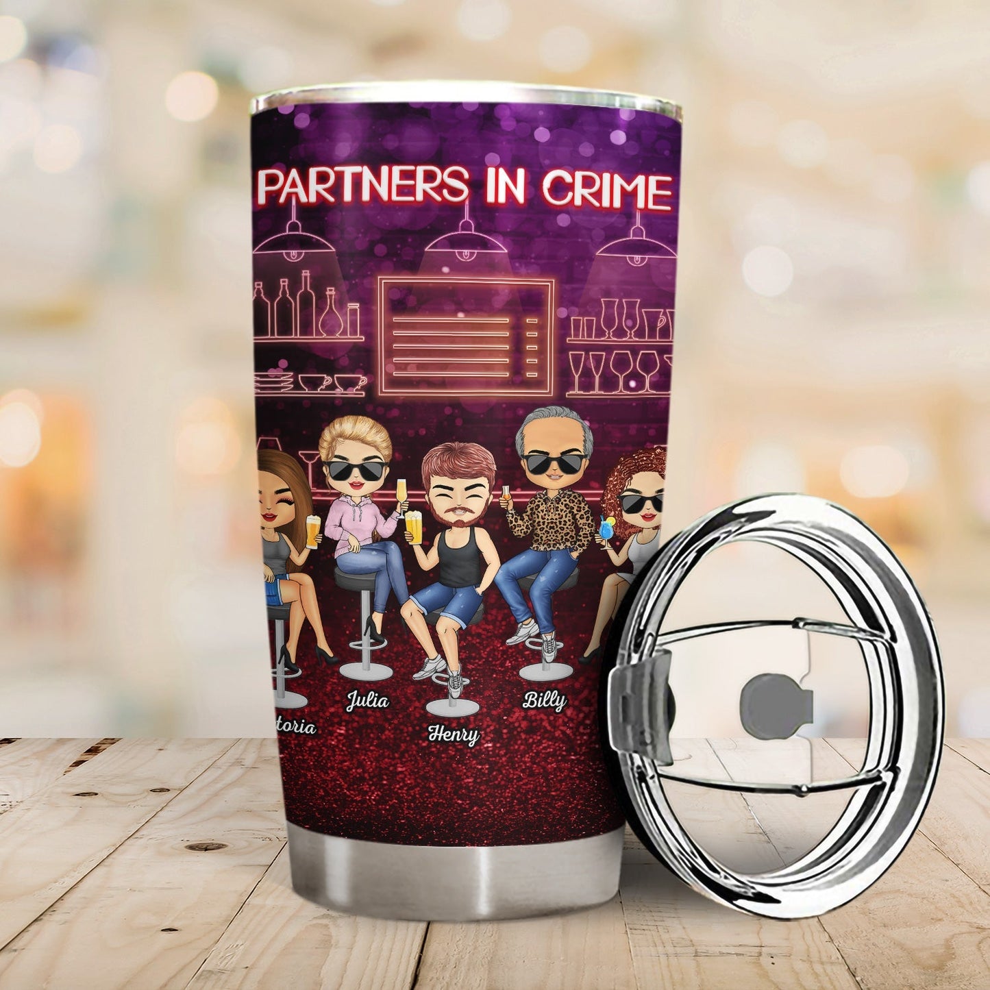 “Our Secret Society - Custom Engraved Tumbler For Partners In Crime & Party Besties”