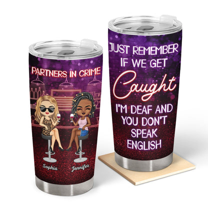 “Our Secret Society - Custom Engraved Tumbler For Partners In Crime & Party Besties”