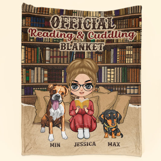 Personalized Dog Lover's Blanket: Official Reading & Cuddling Gift