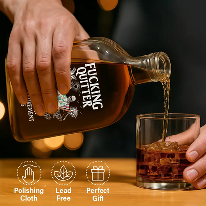 Funny,Retirement,Parents,Gift For Yourself,Gift For Women,Gift For Men,Gift For Grandparents,Gifts For Colleagues - Oops I Mean Happy Retirement - Personalized Whiskey Bottle