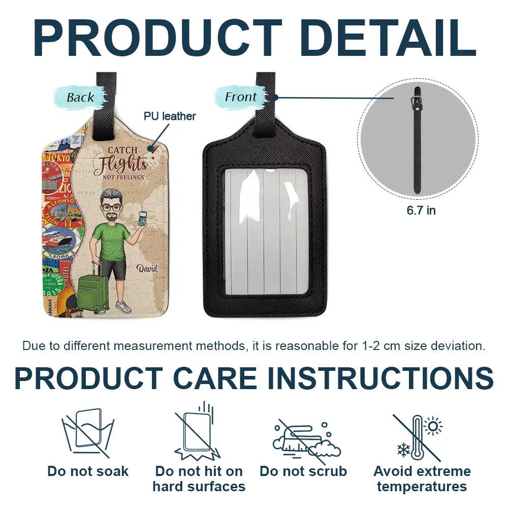 Travel, Gift For Yourself, Gift For Women, Gift For Men - And So The Adventure Begins Travel Lover - Personalized Luggage Tag