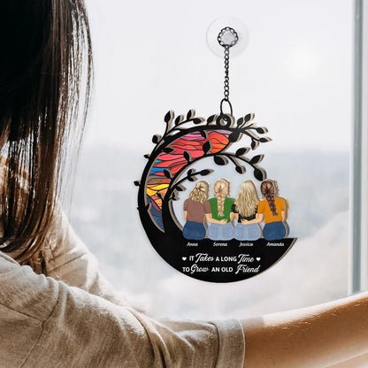 Take A Long Time To Grow - Personalized Window Hanging Suncatcher Ornament