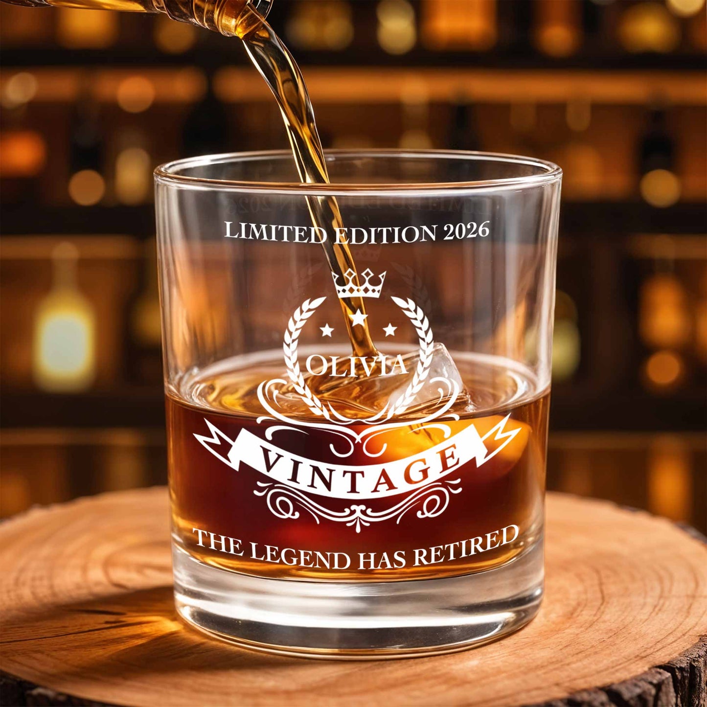 The Legend Has Retired, Crown And Laurel Wreath Design