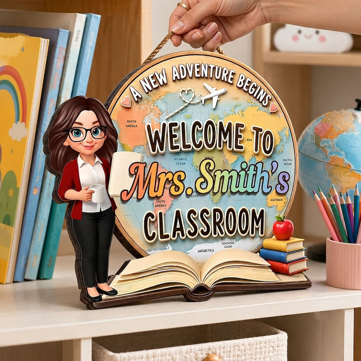 Wood Sign gift-ready design for Teacher