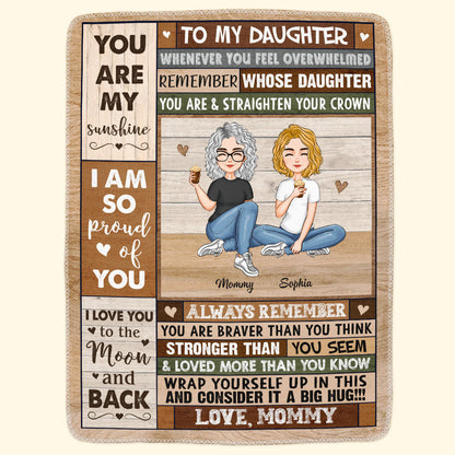 Remember You Are Braver Than You Think - Personalized Blanket - Christmas, New Year, Loving Gift Gift For Your Daughters, Your Sons, Your Baby Girl, Your Baby Boy, Grandkids