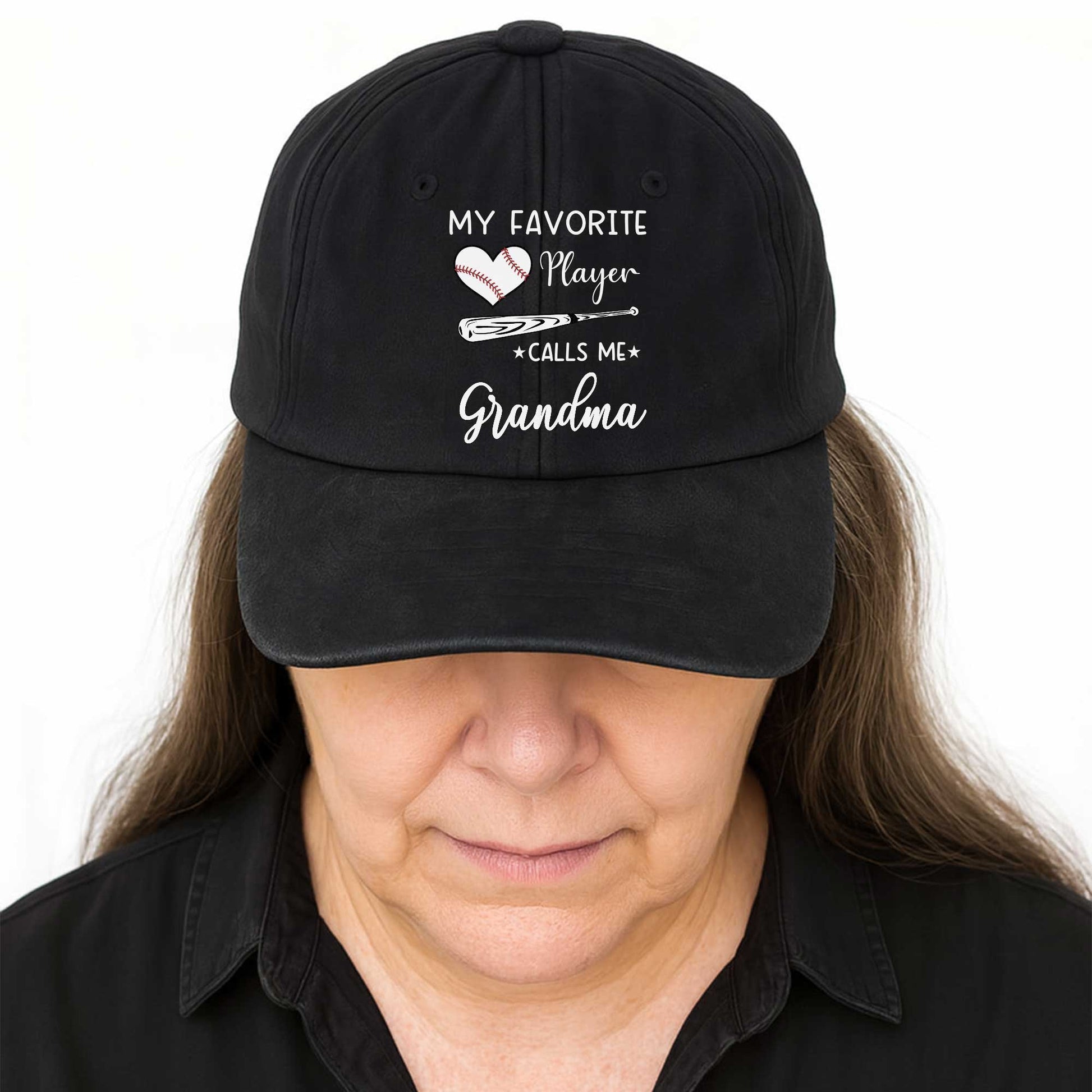 Custom Grandma Baseball Cap personalization view for Grandma