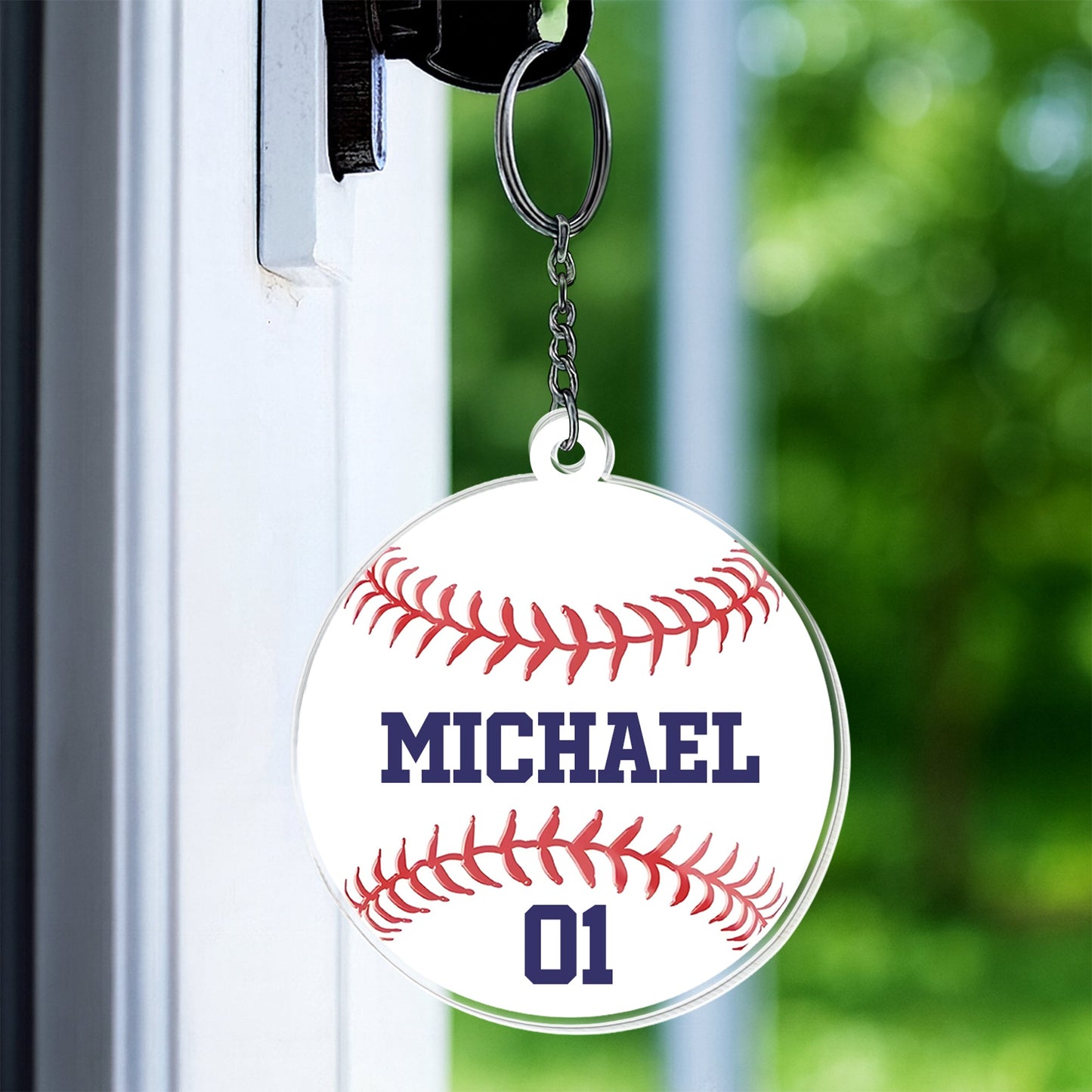 Celebrate Your Favorite Sports Moments - Personalized Custom Acrylic Keychain