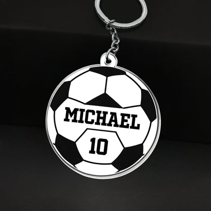 Celebrate Your Favorite Sports Moments - Personalized Custom Acrylic Keychain