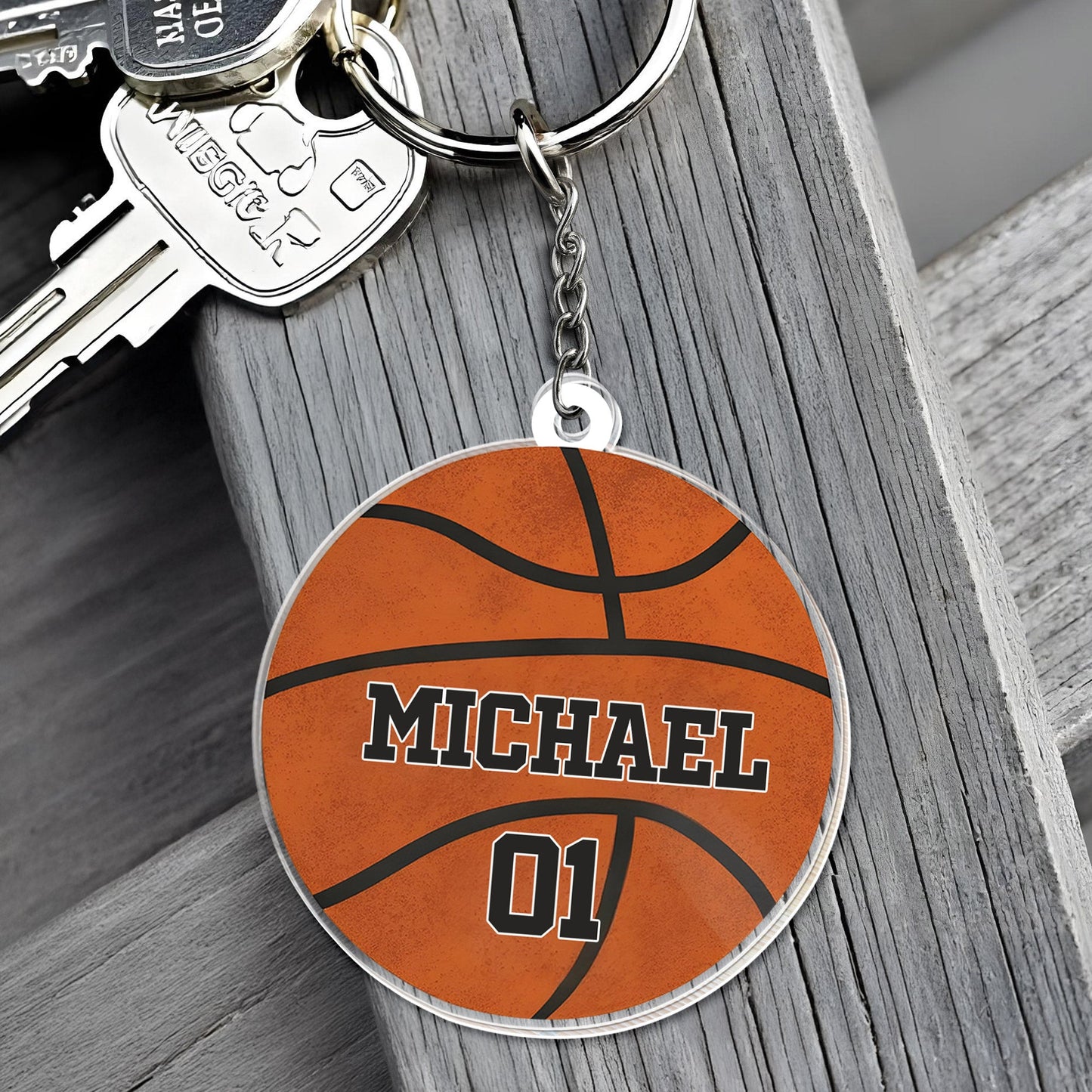 Celebrate Your Favorite Sports Moments - Personalized Custom Acrylic Keychain