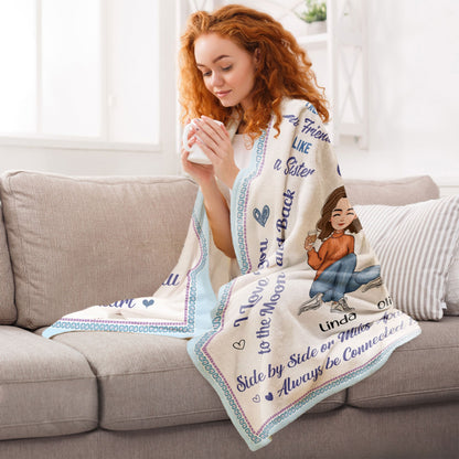 Heartfelt Personalized Sister Blanket - 'Sisters Forever' Custom Gift