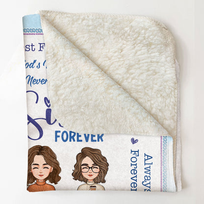 Heartfelt Personalized Sister Blanket - 'Sisters Forever' Custom Gift