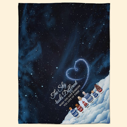 Someone You Love Up There - Personalized Blanket