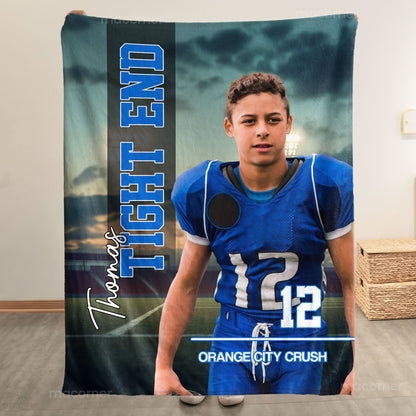 Basketball, Football, Baseball, Soccer, Softball - Sport Lovers - Personalized Photo Blanket