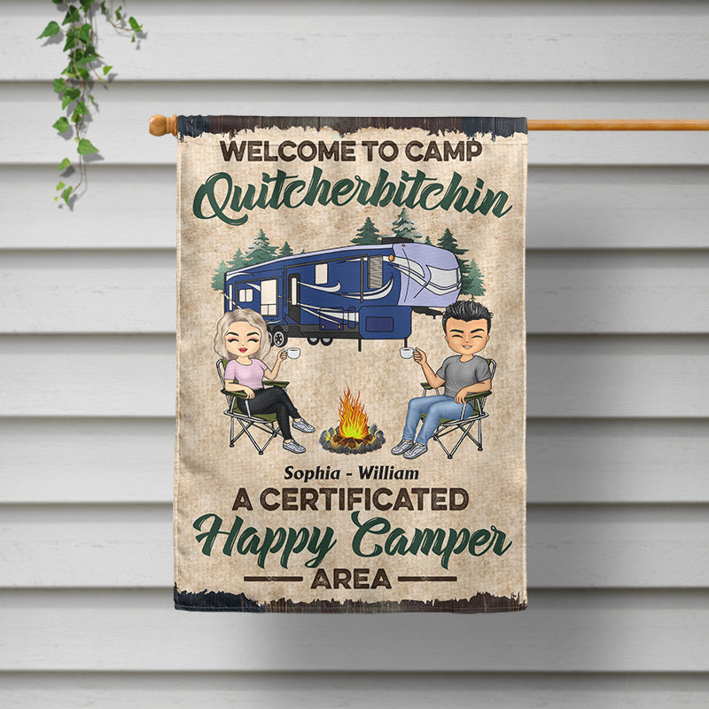 Personalized Camping Flag personalization view for Best Friends