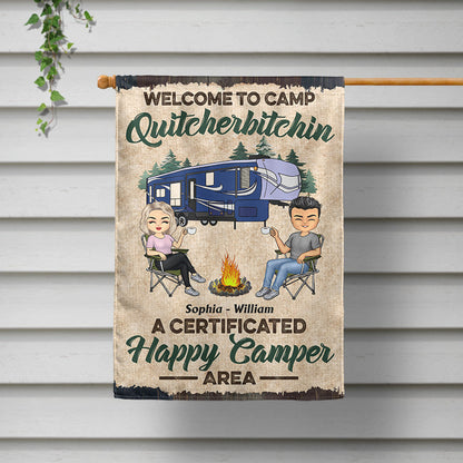 Personalized Camping Flag personalization view for Best Friends