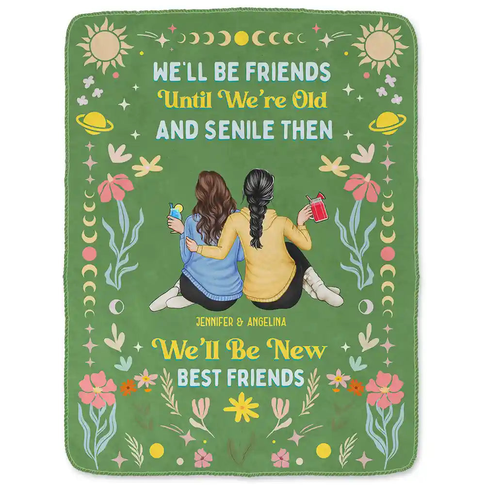 Gift For Sibling, Gift For Sisters - Our Memories Are Countless Our Friendship Is Endless - Personalized Fleece Blanket, Sherpa Blanket
