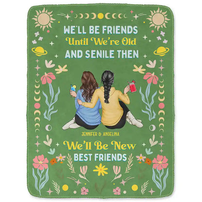 Gift For Sibling, Gift For Sisters - Our Memories Are Countless Our Friendship Is Endless - Personalized Fleece Blanket, Sherpa Blanket