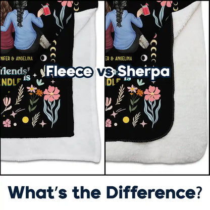 Gift For Sibling, Gift For Sisters - Our Memories Are Countless Our Friendship Is Endless - Personalized Fleece Blanket, Sherpa Blanket
