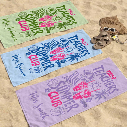 Towel material and size view - Personalized Teacher Appreciation Gifts