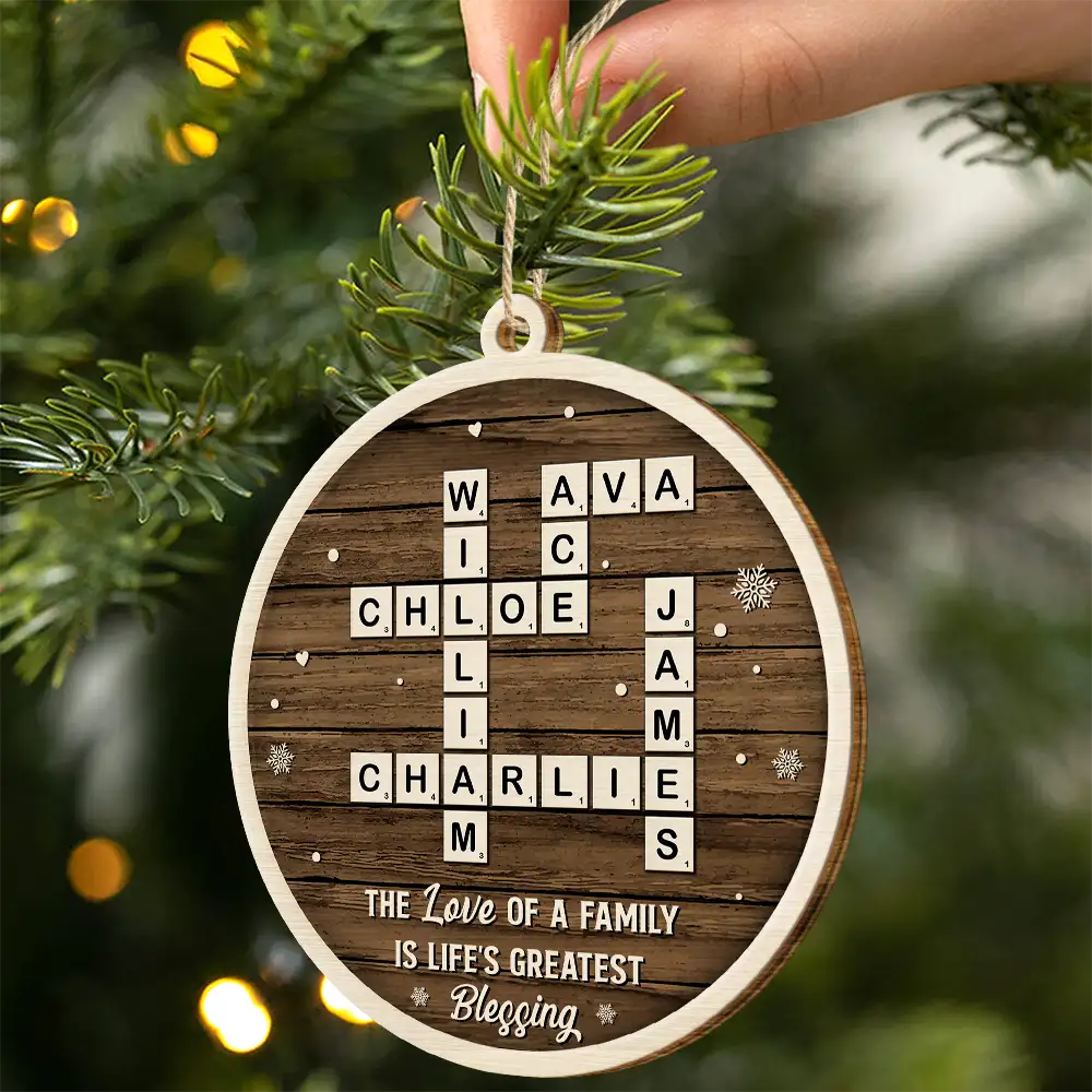 Wooden Ornament detail view for Family