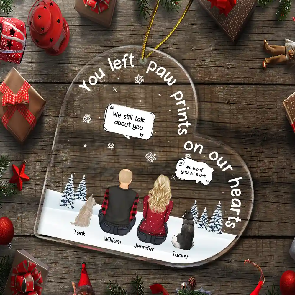 Christmas The Momment Your Heart Stopped - Personalized Custom Shaped Acrylic Ornament