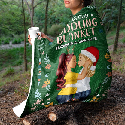 Personalized Couple’s Snuggle Blanket - Anniversary & Birthday Gift