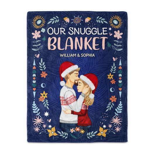 Personalized Couple’s Snuggle Blanket - Anniversary & Birthday Gift