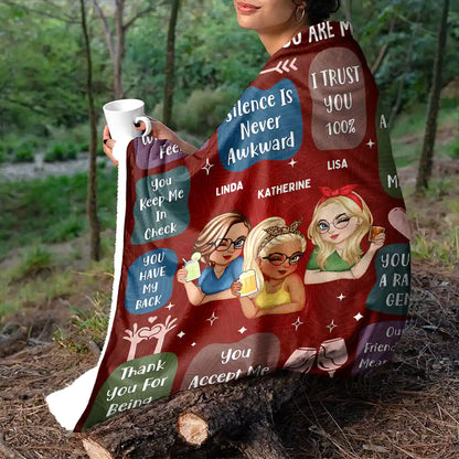 10 Reasons Why You Are My Bestie - Personalized Blanket