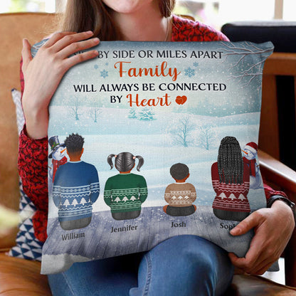 Family Where Life Begins And Love Never Ends - Personalized Family Pillow