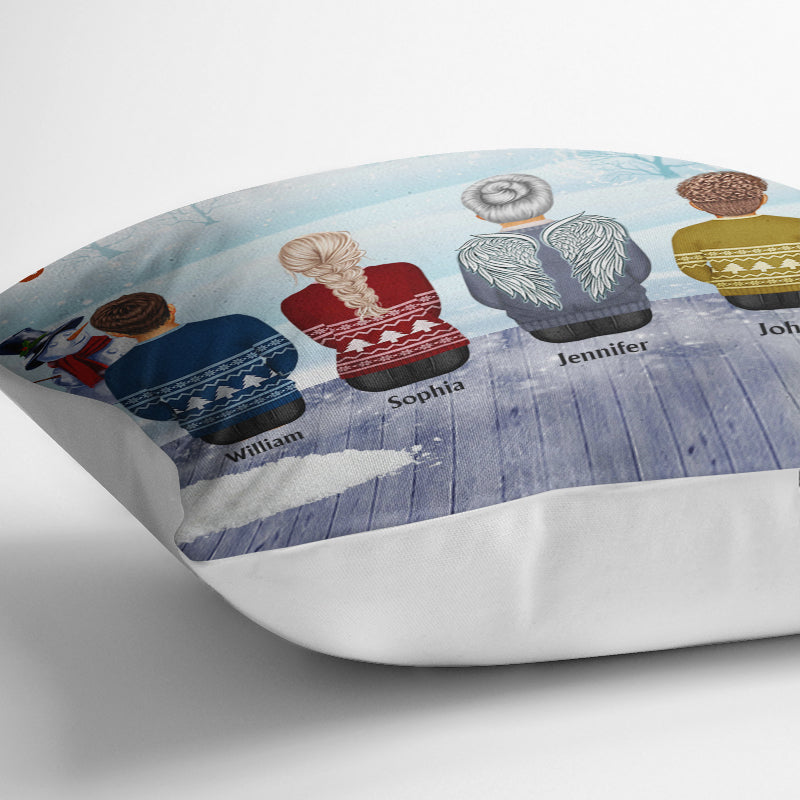 Family Where Life Begins And Love Never Ends - Personalized Family Pillow