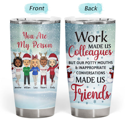 Cheers to Our Work Bond - Personalized Custom Tumbler