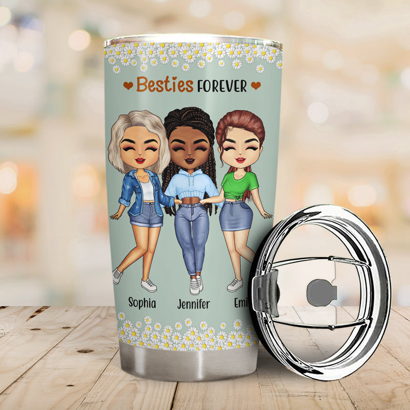 Best Friends Besties Forever -  Personalized Custom Tumbler
