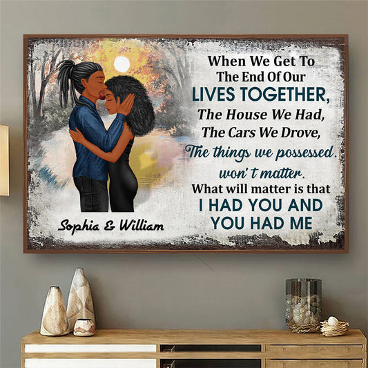 Personalized Custom Family Couple I Choose You Poster / Canvas - Custom Gift For Couples