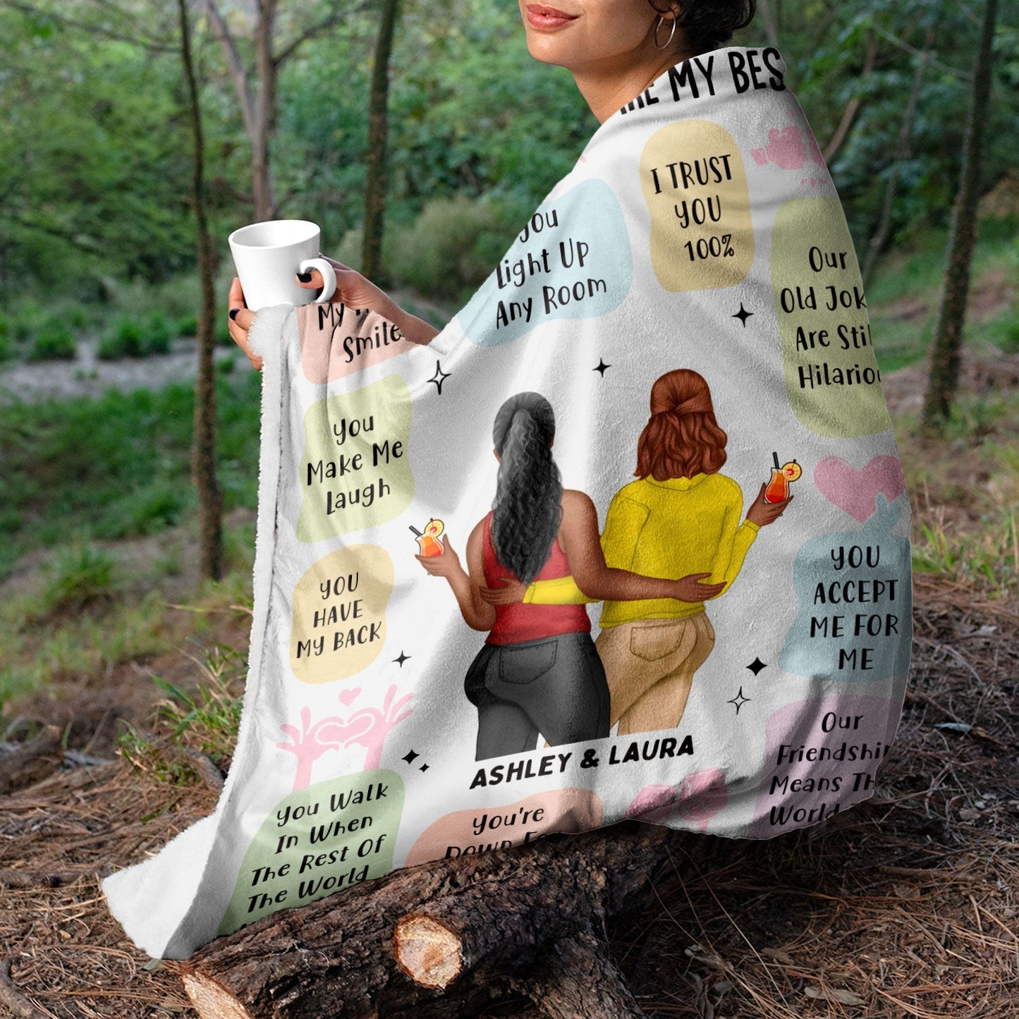 Reasons Why You Are My Bestie - Personalized Blanket - Holiday, Birthday, Loving Gift For Friends, Colleagues