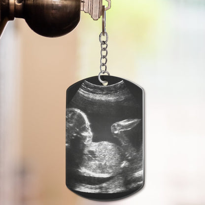 To Daddy Now You Can Carry Me Too - Personalized Custom Photo Keychain